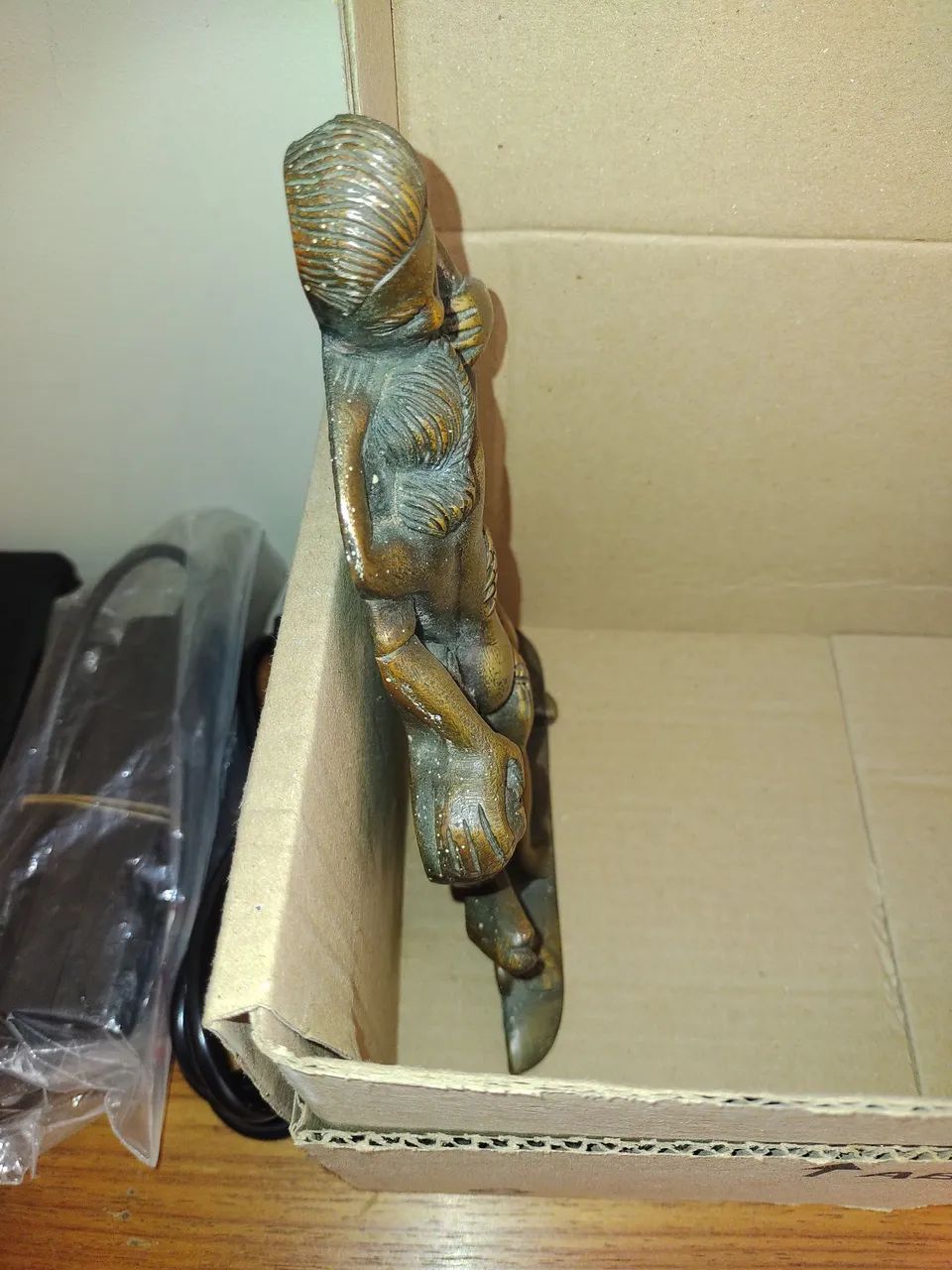 Estatueta em Bronze, antiguidade, original, perfeito estado. - Foto 3