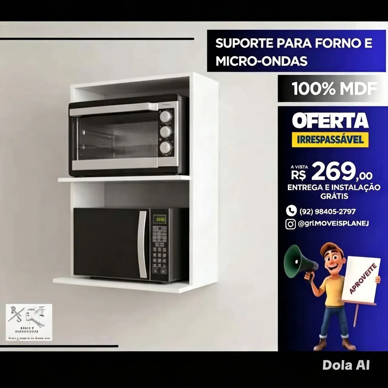 Armário aéreo 100% MDF - Foto 3