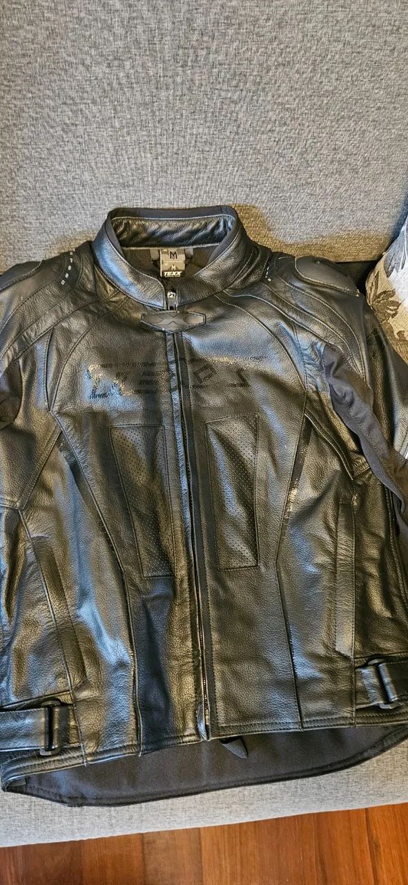 Jaqueta moto texx couro M