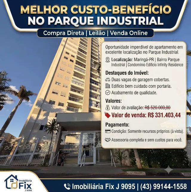 ? MELHOR CUSTO-BENEFÍCIO NO PARQUE INDUSTRIAL