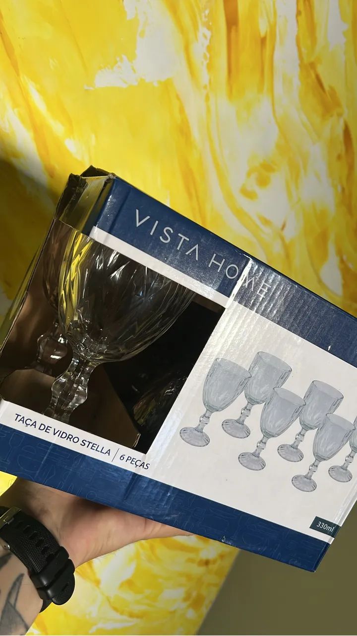 Taça de vidro 