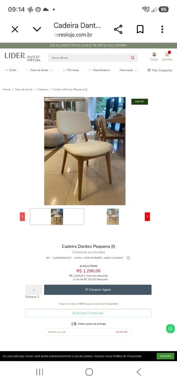 Mesa jantar com 6 cadeiras - Foto 4