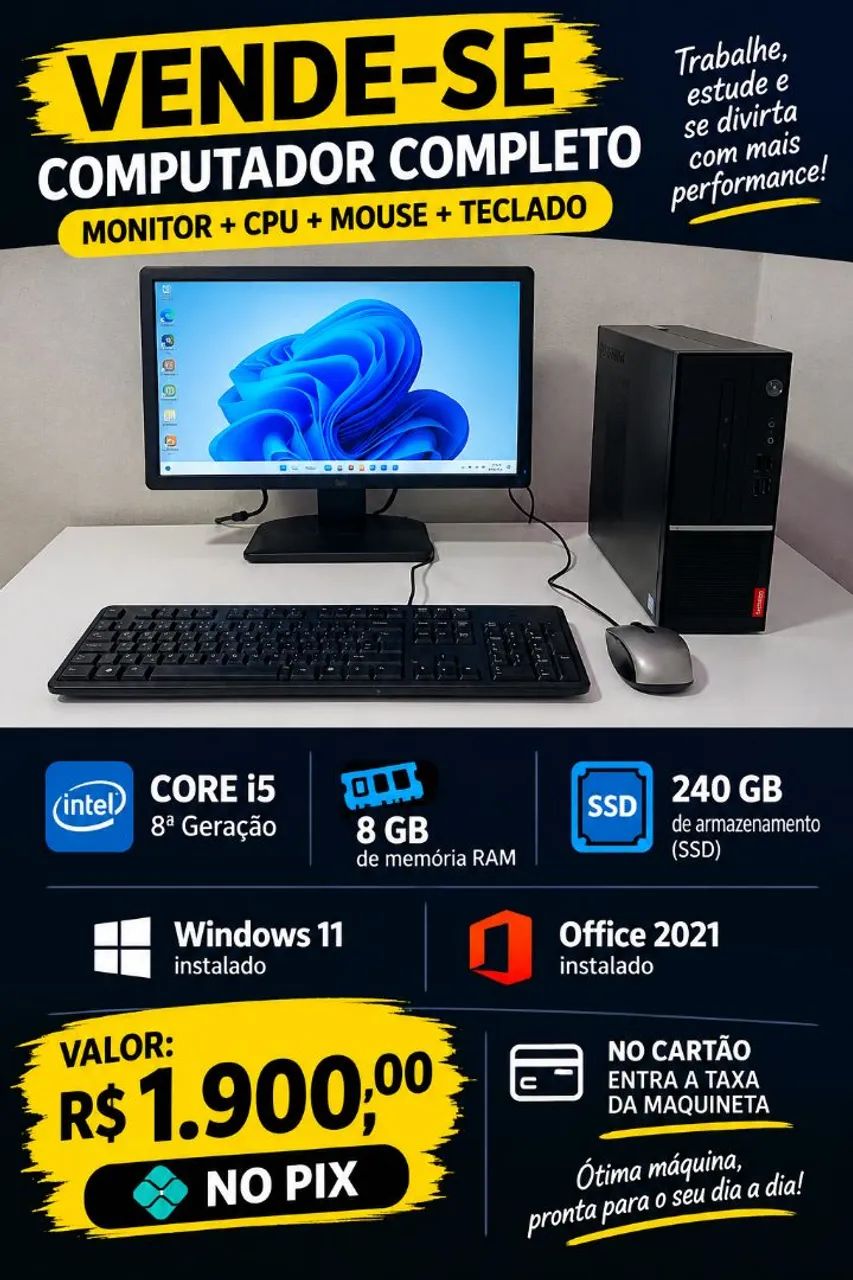Venha Comprar seu Computador com Segurança e com quem conhece do assunto