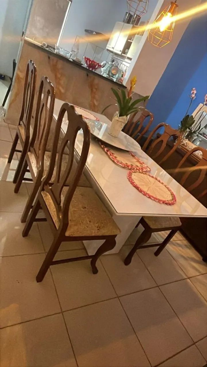 Mesa de jantar com 6 cadeiras 1,90m - Foto 3