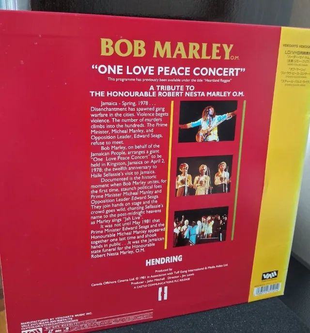 Laserdisc Bob Marley: One Love Peace Concert - Foto 2