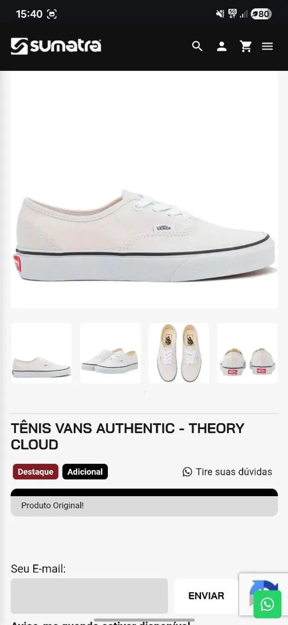 Vans Authentic Theory Cloud - Tam 39 - Foto 5