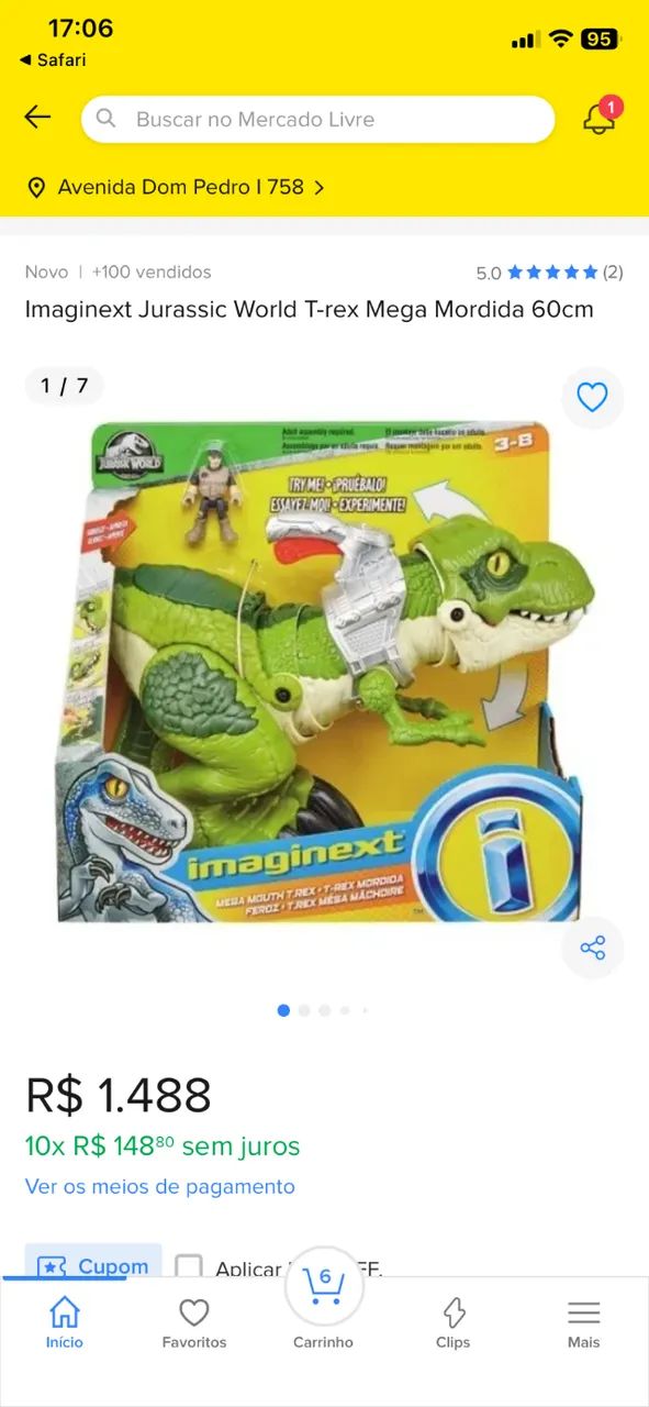 Brinquedo Dinossauro Imaginex - Foto 3