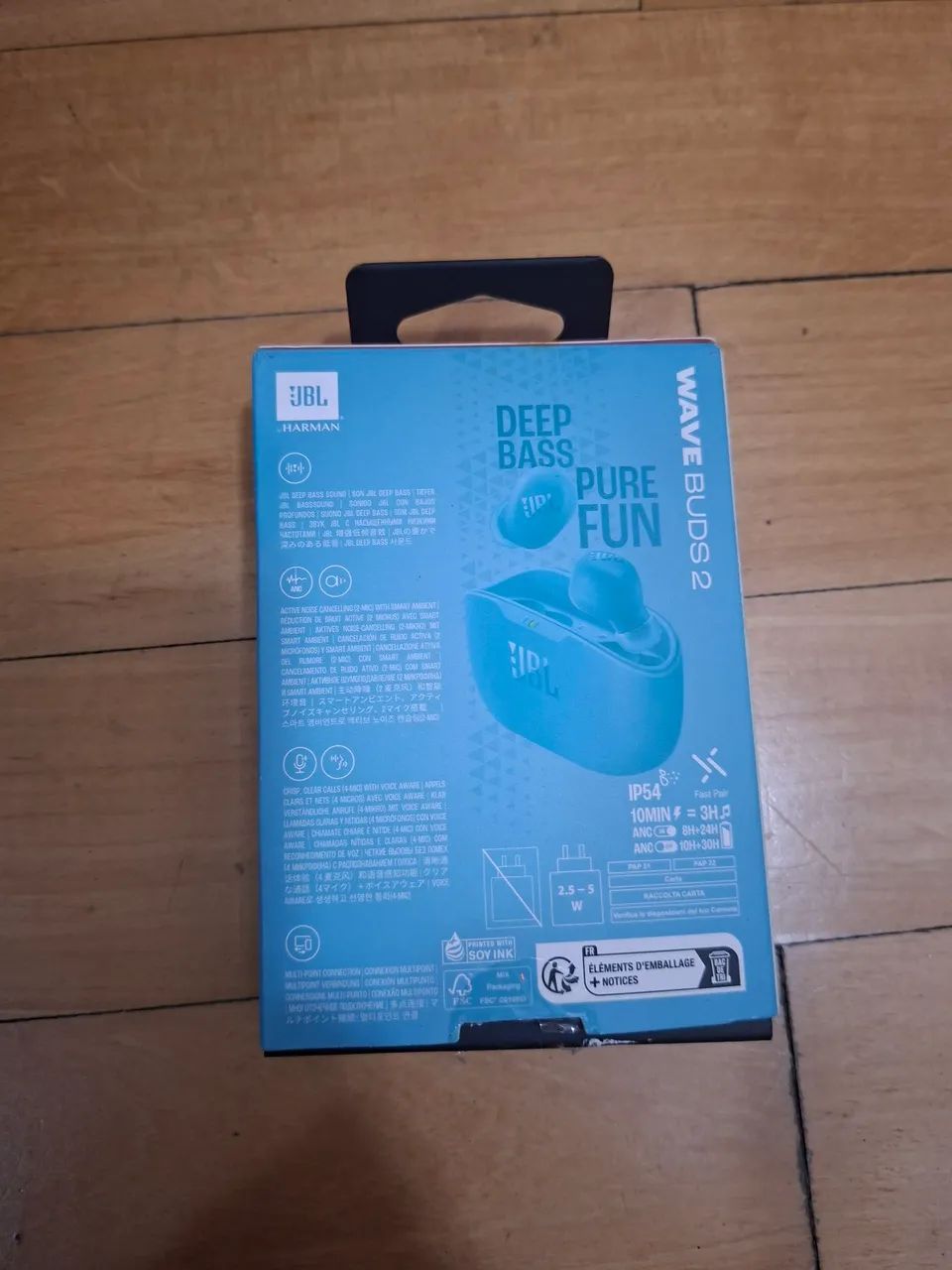 Fone JBL wave buds 2 Azul Completo - Foto 3