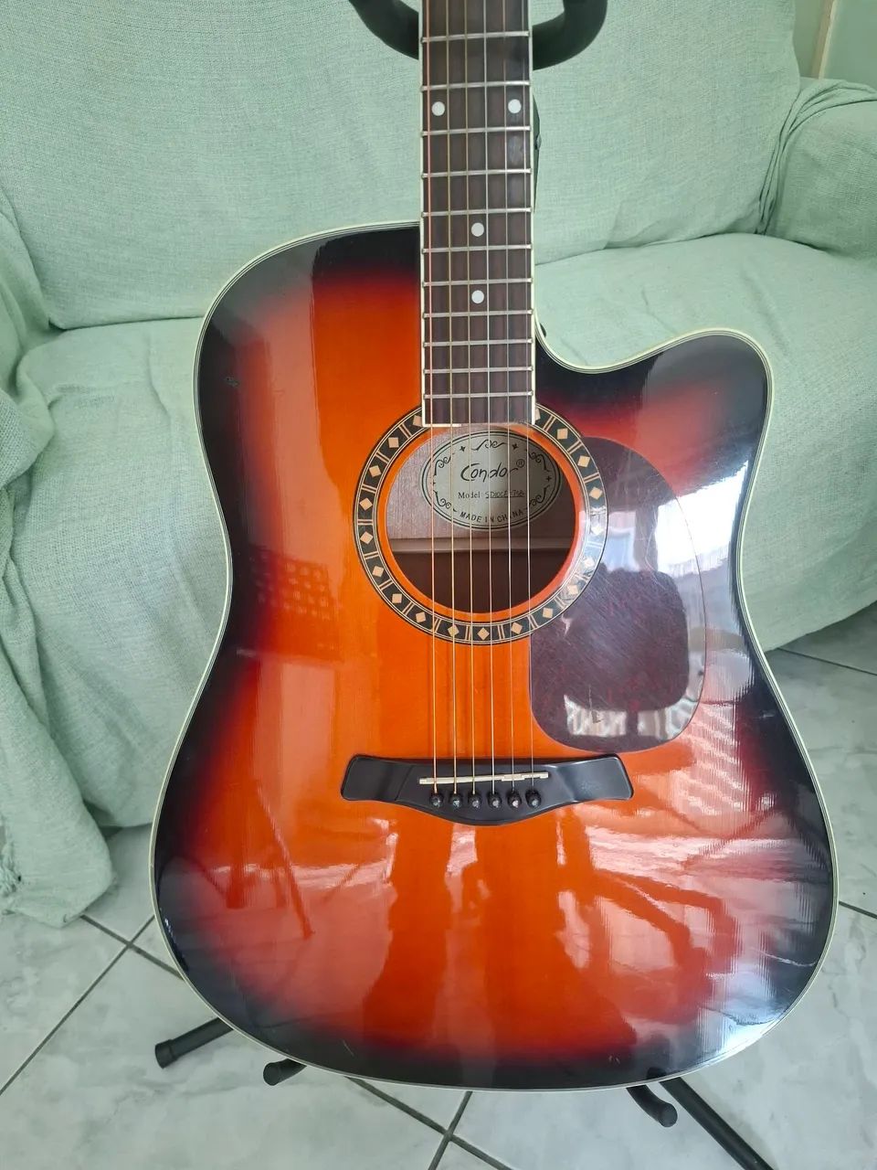 Violão Condor Folk elétrico aço  - Foto 2