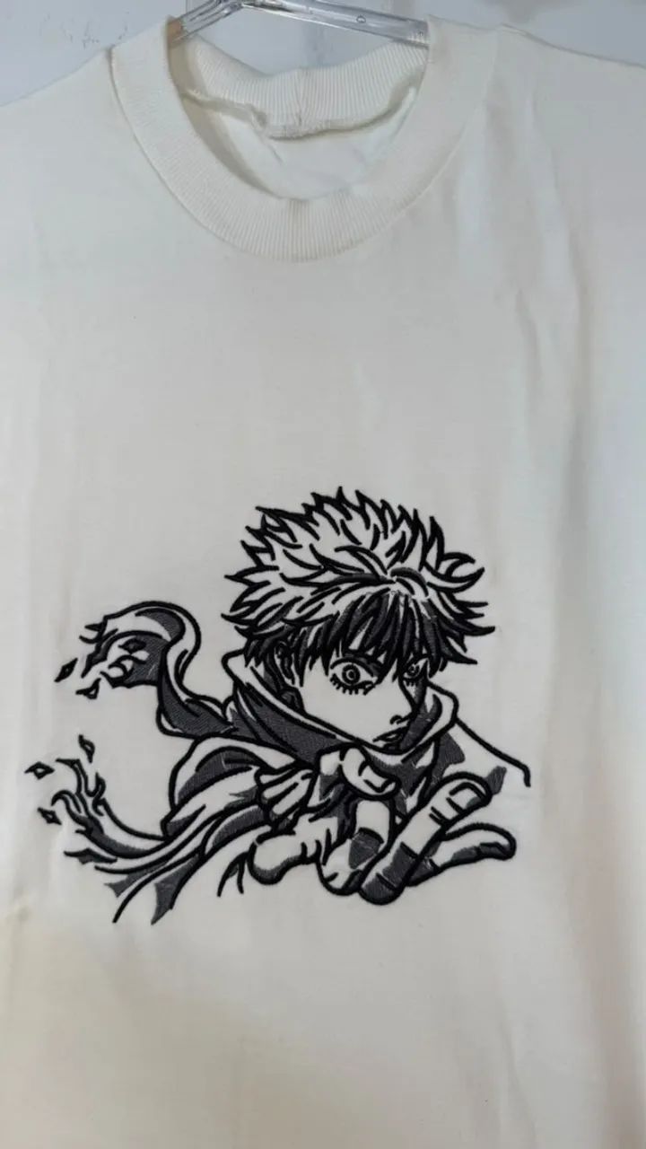 Camisetas de animes bordados de alta qualidade - Foto 2