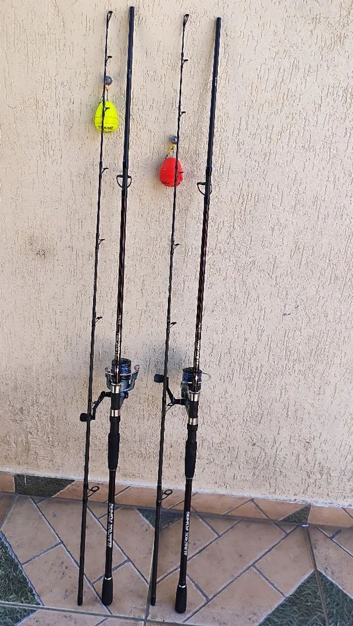 Conjunto de vara e molinete de pesca - Foto 4
