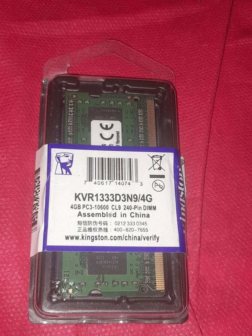 Kingston Desktop RAM Memory 4GB