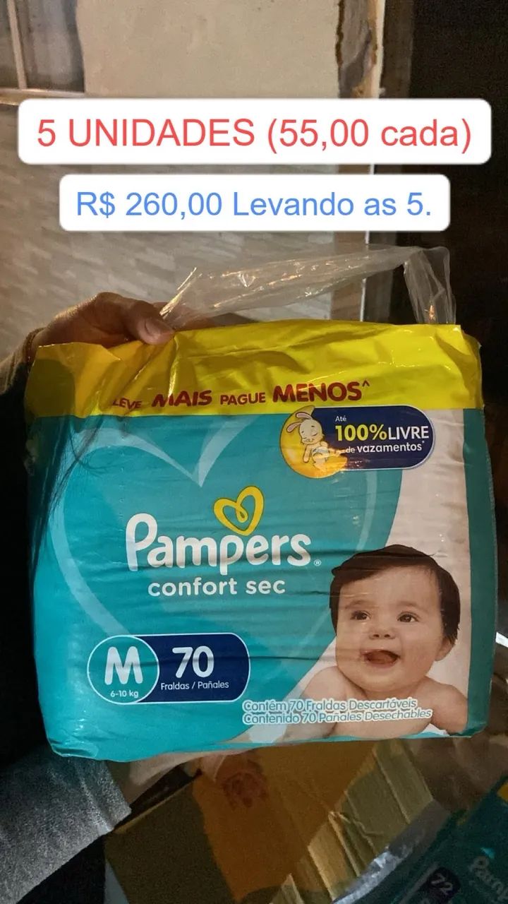 Fraldas - Tamanho P e M - Foto 5