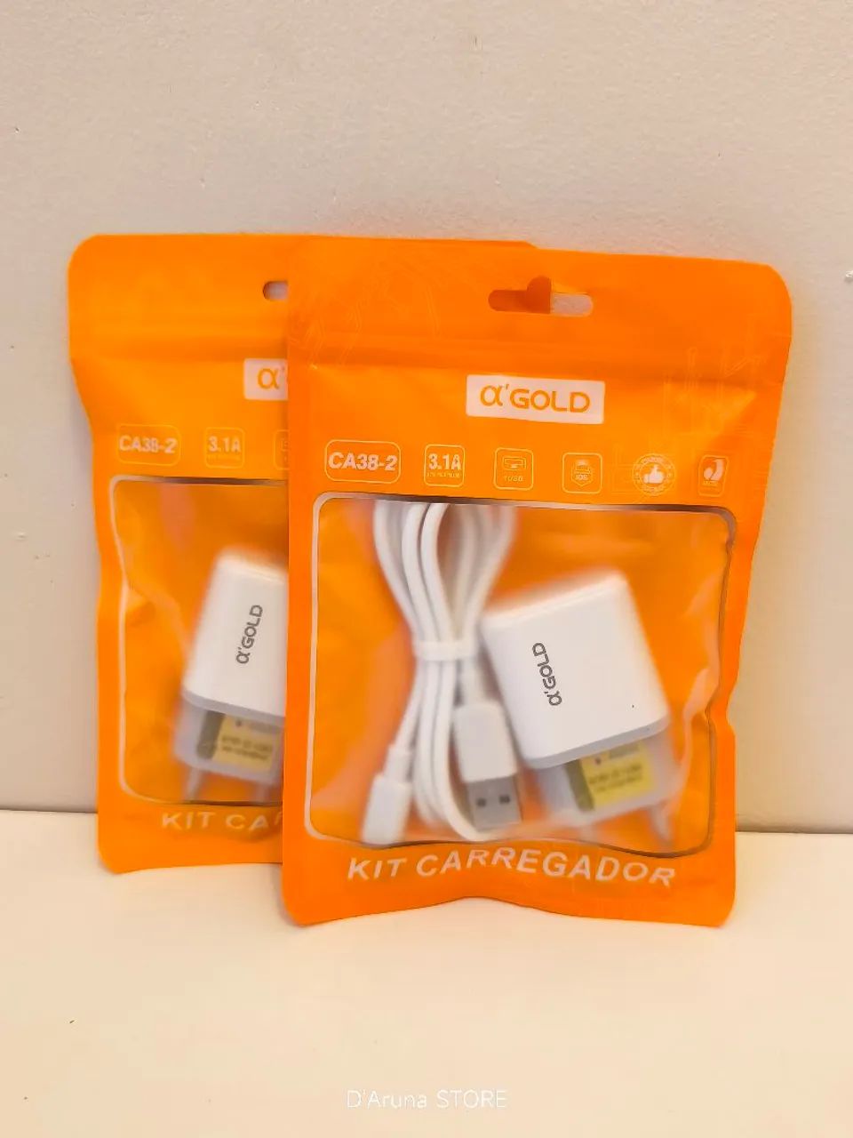 Kit carregador IOS iPhone Lightning  - Foto 2