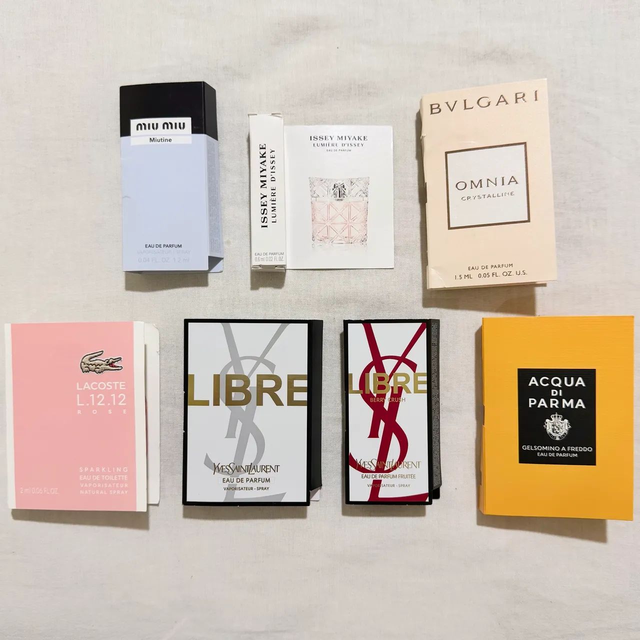 Kit amostras perfumes femininos