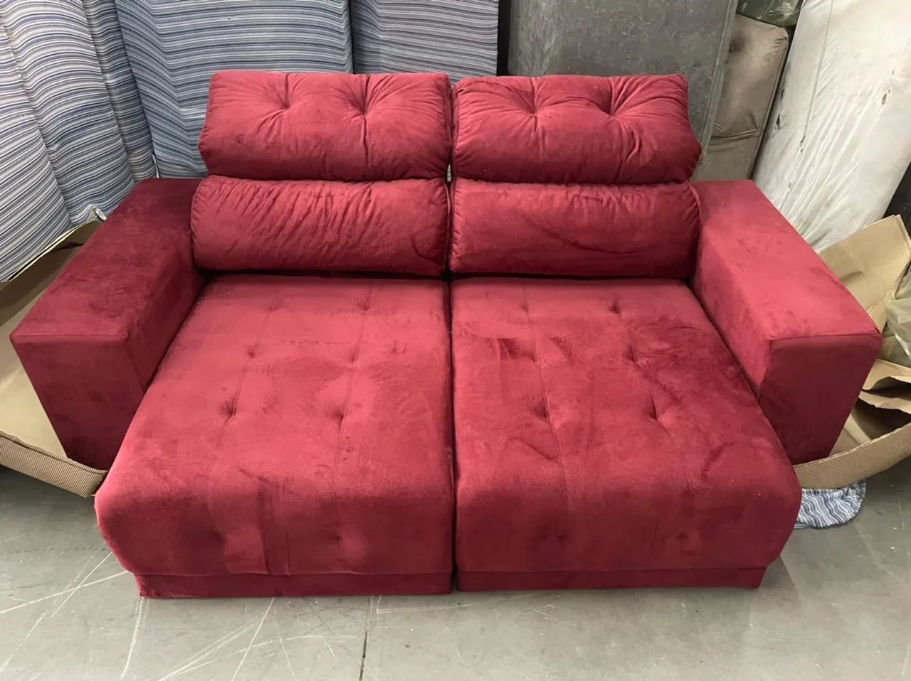SOFA RETRATIL RECLINÁVEL 2MT NOVO DE FABRICA FRETE GRÁTIS  - Foto 3