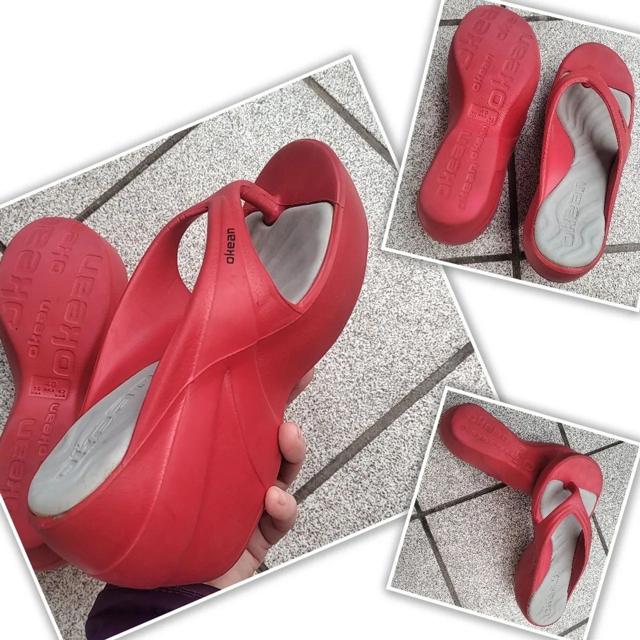 Chinelo plataforma okean Tam 40