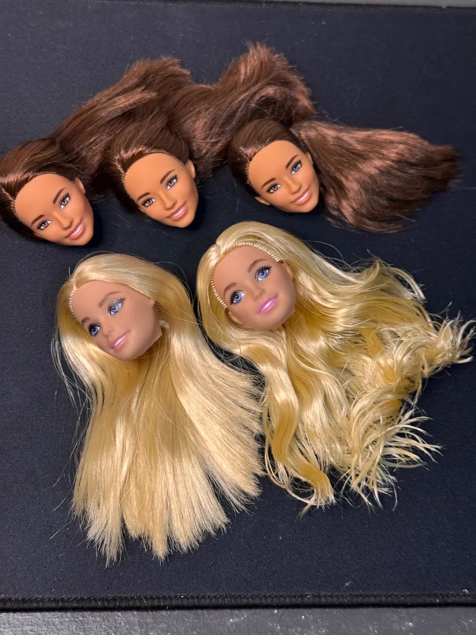 5 Cabeças boneca Barbie - Foto 3