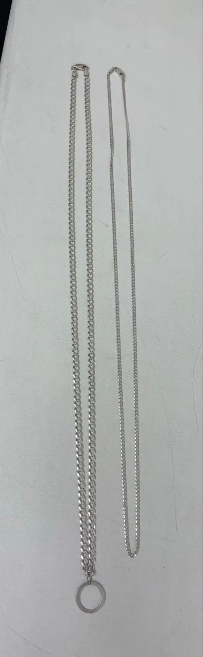 Corrente Prata 1.8mm 70 cm ( como nova, brilhando ) 