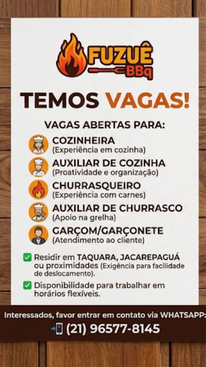 Vaga de emprego 