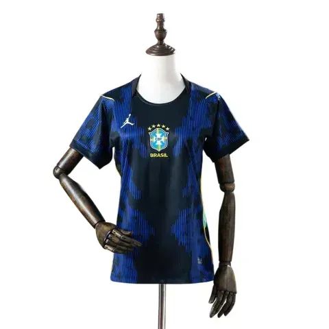 Camisa Brasil Feminina Azul
