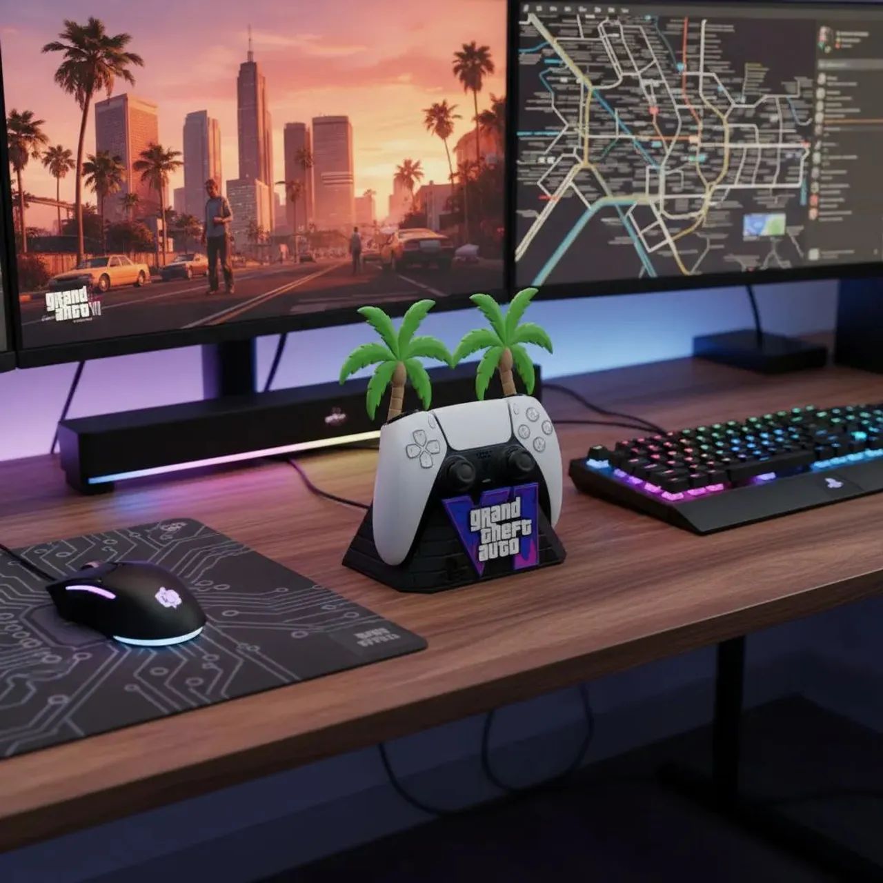 Suporte controlhe playstation 5 tema gta6 - Foto 2