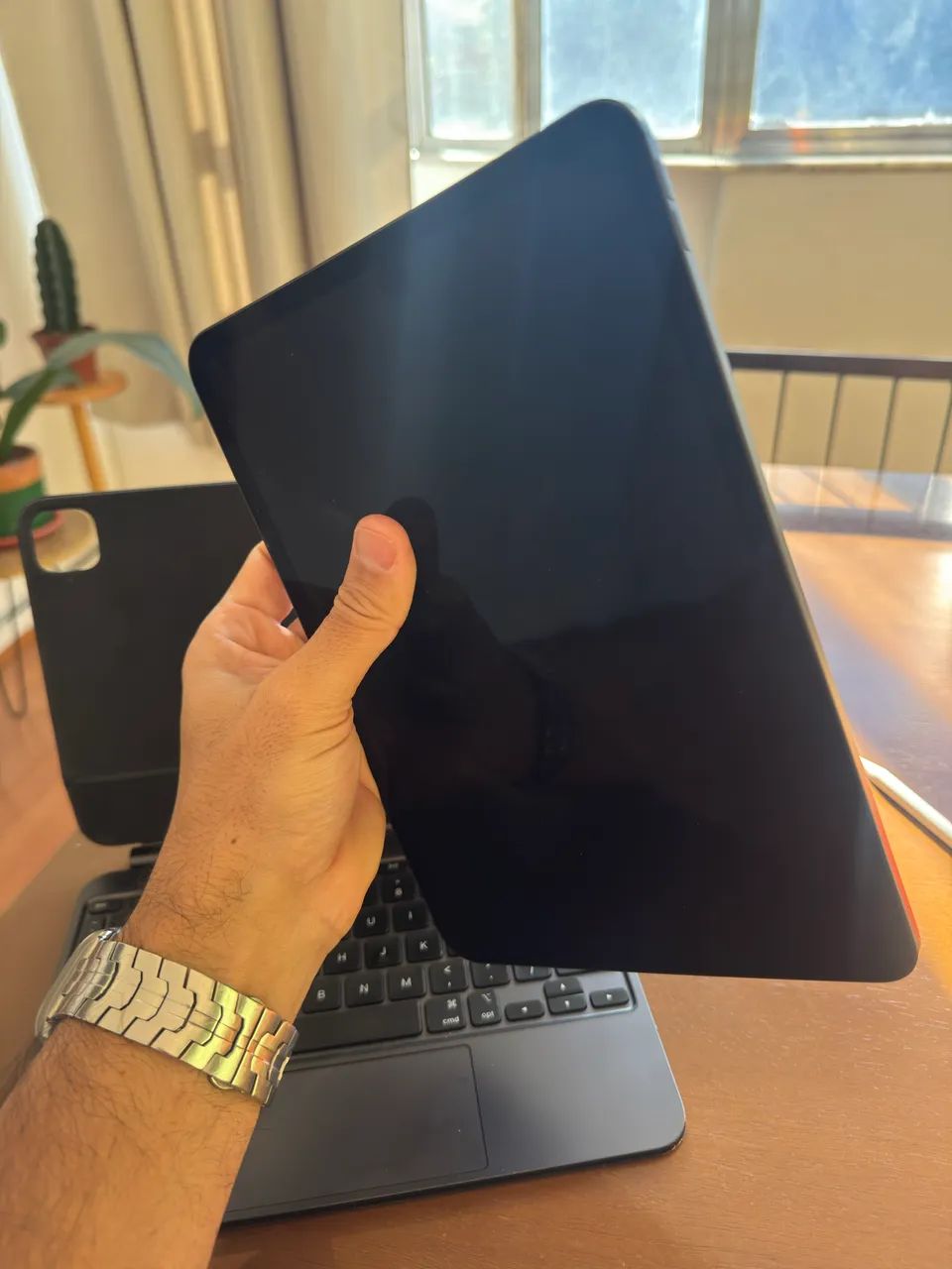 iPad Pro M4 11 256gb Com Teclado Magic Keyboard Originail Apple - Foto 3