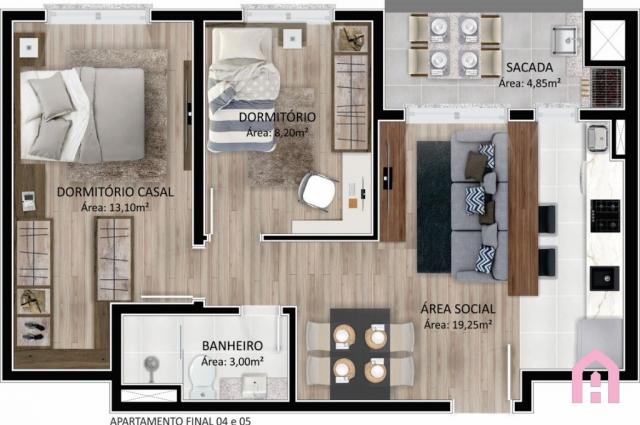 Apartamento à venda com 2 dormitórios em Panazzolo, Caxias do sul cod:2795 - Foto 16