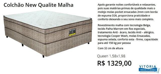 Colchão queen incluso box