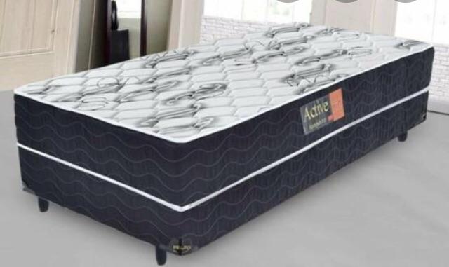 Cama box de molas solteiro, Nova