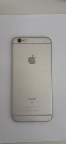 IPhone 6s 128 GB Semi-novo com proteção de plástico no fundo e com película - Foto 2
