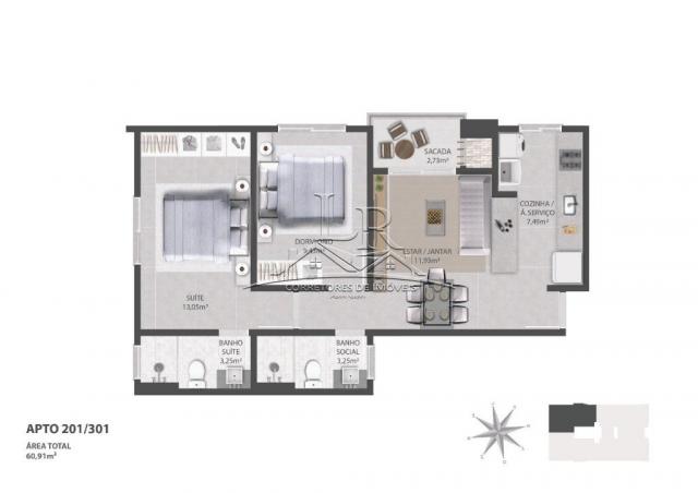 Apartamento à venda com 2 dormitórios em Ingleses do rio vermelho, Florianópolis cod:1647 - Foto 6