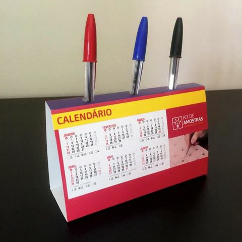 Calendários de bolso, parede, mesa, vareta é porta caneta Uv total frente - Foto 2