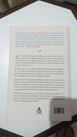 Livro O Último sopro de Vida - Paul Kalanith - Foto 2