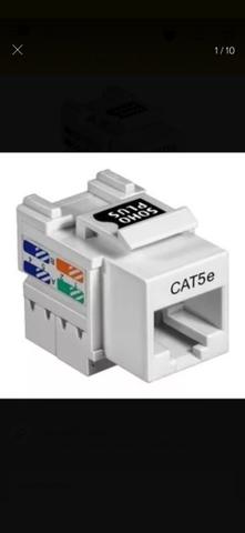 RJ 45 Fêmea - KEYSTONE cat 5e novo