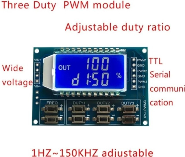 Gerador Pwm 3 Canais Ajustável 1hz-150 Khz 3.3-30v Arduino Automação COD-AM349
