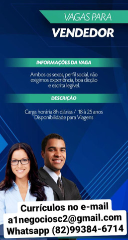 Vagas de emprego