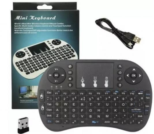 Mini teclado wireless com touchpad