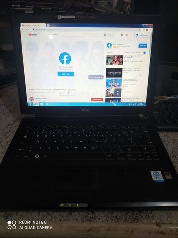 Notebook CCE Win Core 2 Duo, 2Gb memória, 160Gb HD Windows 7 Home