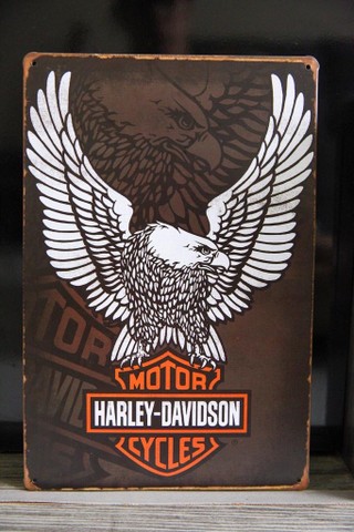 Placa de metal Harley-Davidson