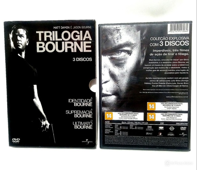 Trilogia Bourne ( 03 Dvds Originais Novos) 