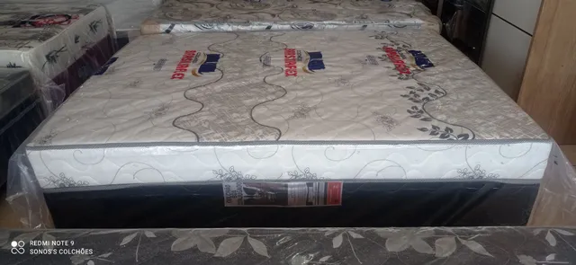 CAMA BOX CASAL ESPUMA ALTO PADRÃO