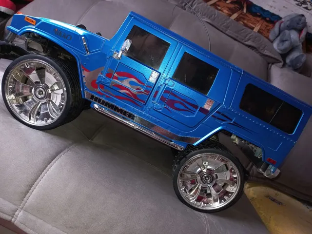 Carrinho de Controle Remoto - Hummer H3T - Off-Road Series - Azul