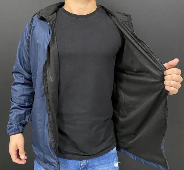 Jaqueta Corta Vento Impermeavel 100% Forrada - Foto 3