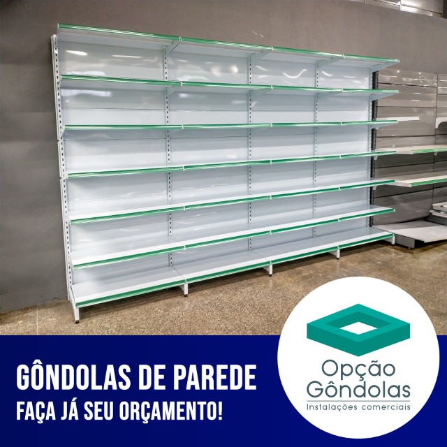 Gôndolas de Parede | Faça Já Seu Orçamento!