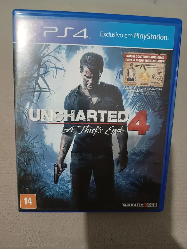 Uncharted 4 PS 4 mídia fisica - Videogames - Residencial Recanto do Bosque,  Goiânia 1247809497