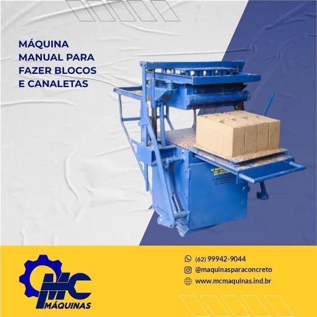 Máquina de fazer bloco, canaleta e piso  - Foto 2