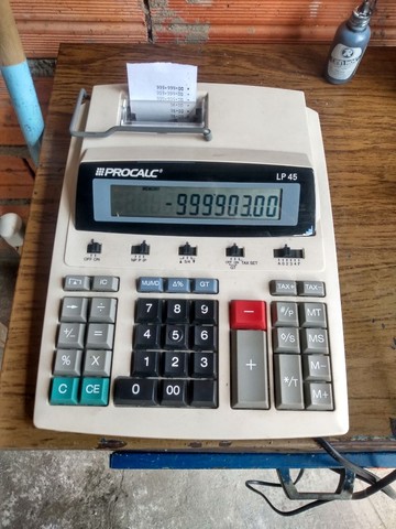 Calculadora eletrônica procalc lp45 com impressão 