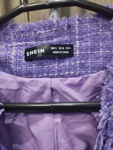 Casaquinho/blazer roxo shein - Foto 2