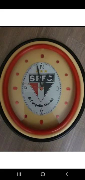 Relógio de parede vintage SPFC 1993